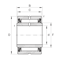 LS NA4902-2RSR, ߴϵ 49ɂ(c)ܷ