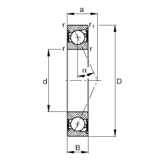 SS B7000-E-2RSD-T-P4S, {(dio)(ji)Ɍb|  = 25ɂ(c)ܷǽ|ƹ