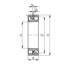 {ĝLS 22348-K-MB, (j) DIN 635-2 ˜ʵҪߴ, FF 1:12