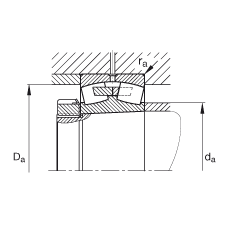 {ĝLS 22348-K-MB, (j) DIN 635-2 ˜ʵҪߴ, FF 1:12